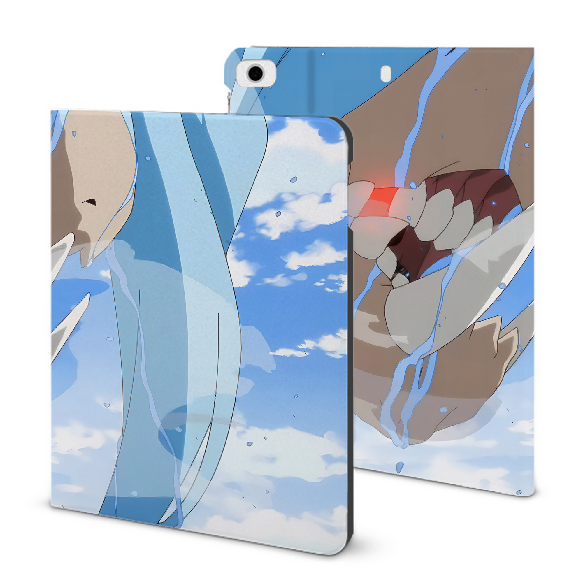 （画像用） 転スラ Regarding Reincarnated to Slime IPad ケース ブック型 PUレザー TPU 耐衝撃 軽量 薄型 ペン収納なし 全面保護 IPad 各モデル対応